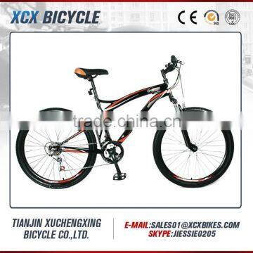 oil disc brake alloy mountain bike with customized paint