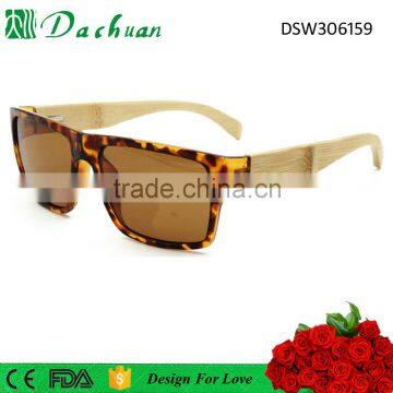 Big shape man style cheap bamboo sunglasses cat.3 TAC polarized lens UV400