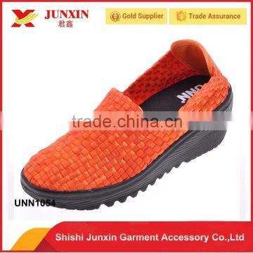 Wholesale woven elastic shoes 2015