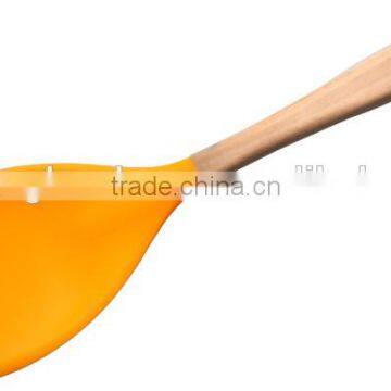 F01-2 Solid Turner/Spatula/silicone utensils silicone with wooden handle