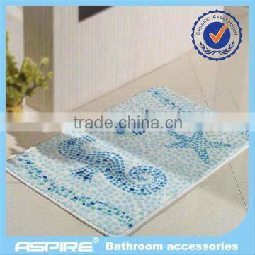 Durable microfiber bath mat for door or bathroom