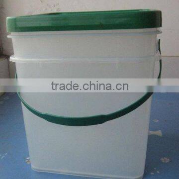 15L Clear Square Plastic Bucket