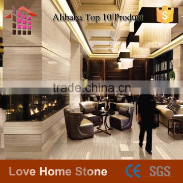 China Factory Direct Sales Cheap light grey wood vain Marble slabs/marble slab /marble slab price