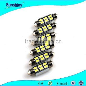 No error Festoon 6SMD 5630 Canbus auto light c5w car bulbs Lampadine auto