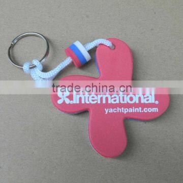 Custom shaped foam eva floating key chain, floated keyring for promotion gifts, cheap float keychain