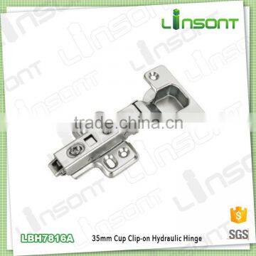 China supplier soft close clip on hinge hydraulic furniture hardware cabinet hinge