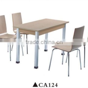 Table restaurant wood fast food/dinning set for restaurant CA124