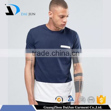 Guangzhou Factory Blue 100% Cotton Custom logo men's cheap promotional plain t-shirts