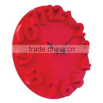 3D Colorful Convex Digital Wall Clock