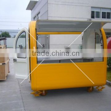 Attractive fiberglass Food Cart- Food Vending Trailer -Coffee Cart design