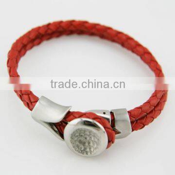 2013 popular braided leather bracelet vners for wholesale-ZB3342