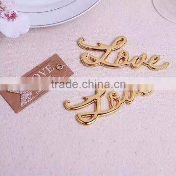 Gold LOVE Bottle Opener wedding favor