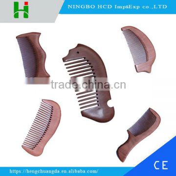 2016 Fish Shape Customized Logo wood hair comb