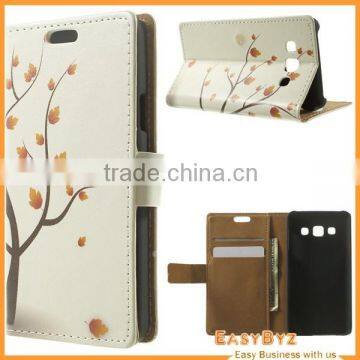 Wholesale for Samsung Galaxy A3 case, Leather stand cover case for Galaxy A3