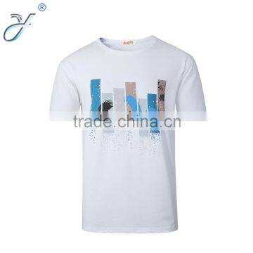 Factory Custom High Quality Men's Printed White T Shirt