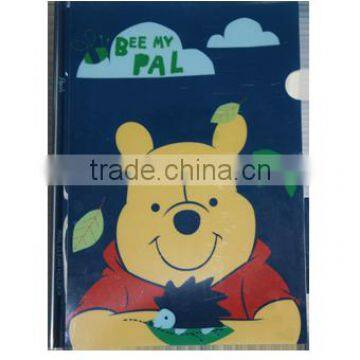 A4 L shape plastic file folder