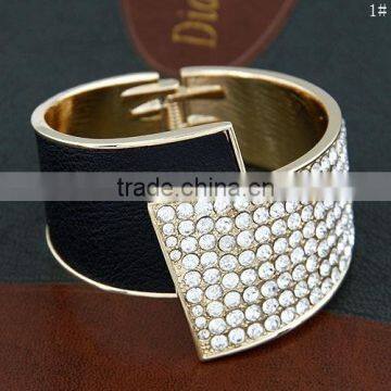 Adjustable Wire Gold Tube Bangle Bracelet Wholesale,artificial American Diamond Jewellery photo-3