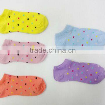 Small Polka Dot Cotton Ankle Socks