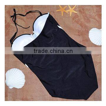 BSC100 Hot Sale Women Sexy Pretty One Piece Printing Skirt Bikini Swimwear photo-3