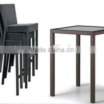 ZT-2019CT fashion rattan wicker stackable bar furniture