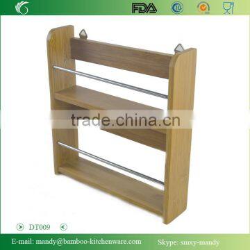 DT009 Bamboo Wall Rack , Bamboo Wall Shelf for Storage