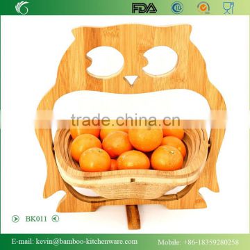 BK011/2015 novety cute picnic wooden basket chinese modern bamboo kitchen picnic wooden basket