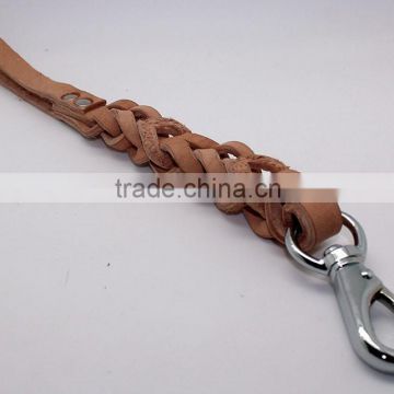 Braided Heavy Leather Tranning Leash for Dog