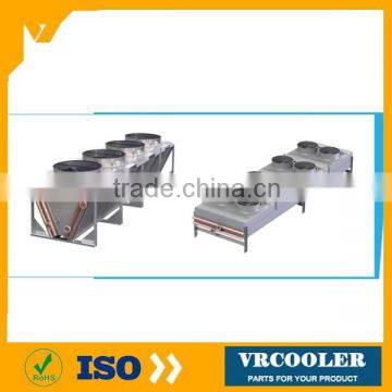 Acidic Water Water Cold Condenser Electric Defrost