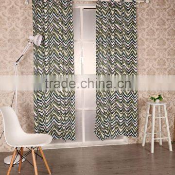 2016 New American Style 100% Polyester Printed Curtain Panel