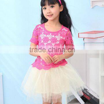 Short sleeve bubble skirt, princess dress, lovely dress for kids