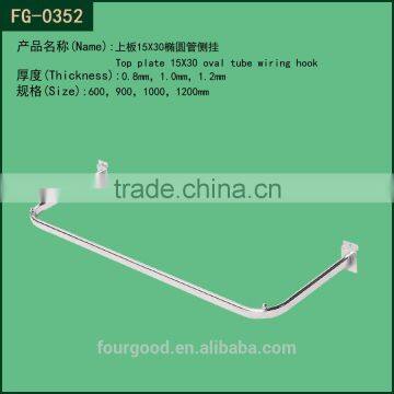 Wholesales metal display hanging rail for clothing shop