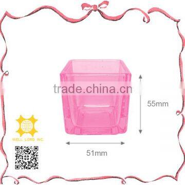 Lovely gifts for girls pink candle container decorative candle holder