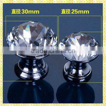 Cheap Crystal Glass Door Knobs Hardware For Cabinet Drawer Pull Handles