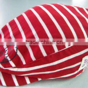 Women's Military Cadet Style Winter Cap in Plaid Checks photo-2