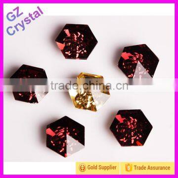 New Fashion Brown Colour Crystal Octagon Beads