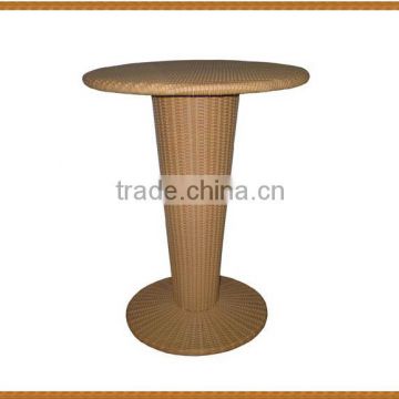 Round Table Rattan Bar Set