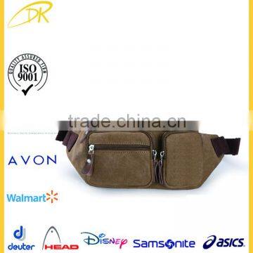 Promotional cheap canvas waist bag, custom waist bag, waist pouch bag