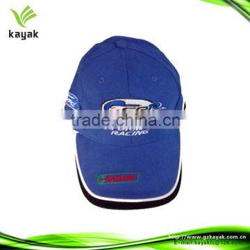 Customized blue f1 racing 5 panel baseball caps with logo