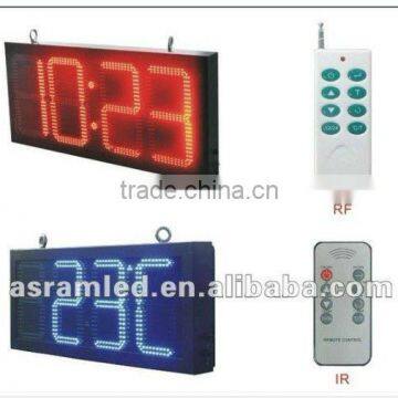 Hot alibaba cn outdoor led clock digital temperature display