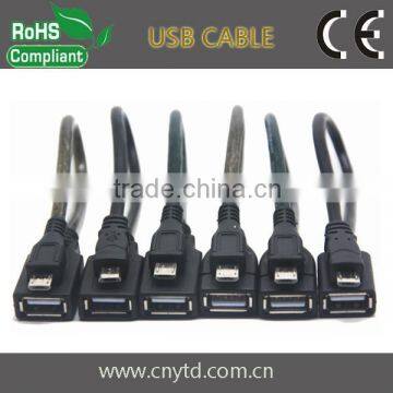 Factory Wholesale micro usb otg cable micro usb extension cable AF To Mciro