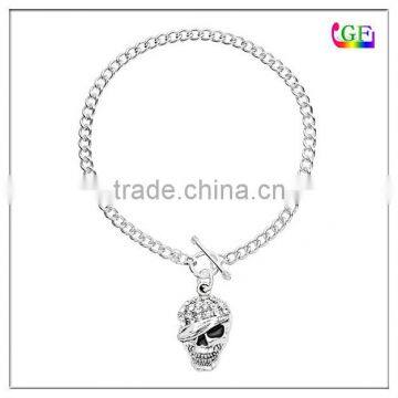 Customized Men skull chain bracelet