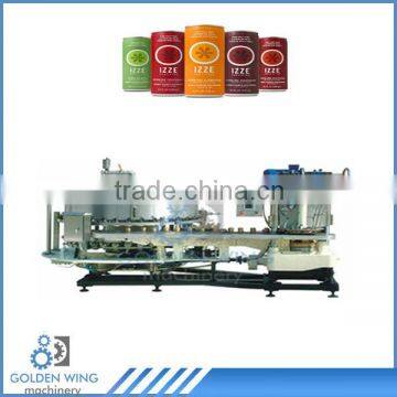 Automatic Carbonated Beverage Soft Drink Glass/ Bottle/ Tin Can Filling and Sealing Machine