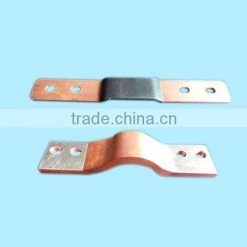 High Current flat braided copper shunts