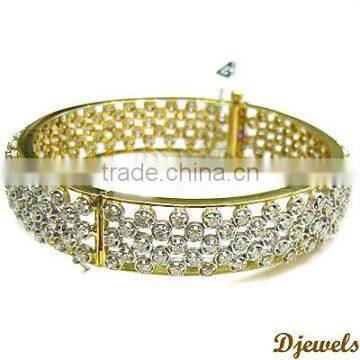 Ladies Diamond Gold Bangles, Stylish Diamond Bangles, Diamond Jewelry photo-3