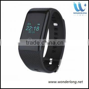 Bluetooth v4.0 Wristband Pedometer Heart Rate Monitor Smart Bracelet Watch Compatible with Android IOS