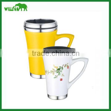 DIY personalized Sublimation coated full color ceramic mug