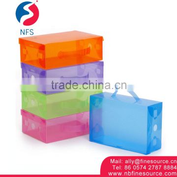 Transparent Shoe Storage Box Plastic Custom Clear Shoe Box