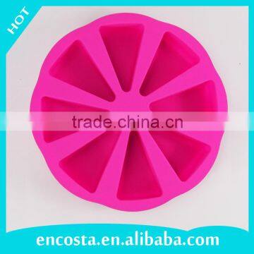 Pink Food Grade 8 Slice Silicon Cake Mould Silicone