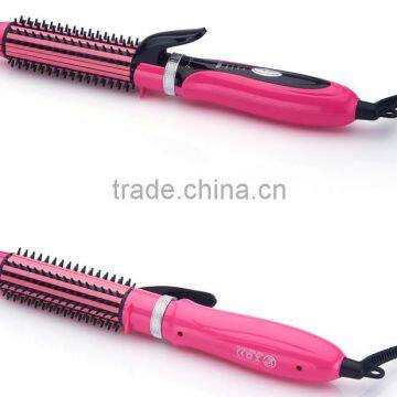 2 in 1 Hair Straightener Brush Electric Lcd Straightening Rolling Hair Comb Best Hair Straightener Brush and Curler photo-4