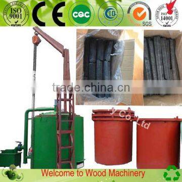 spontaneous combustion furnace in wood charcoal making machine